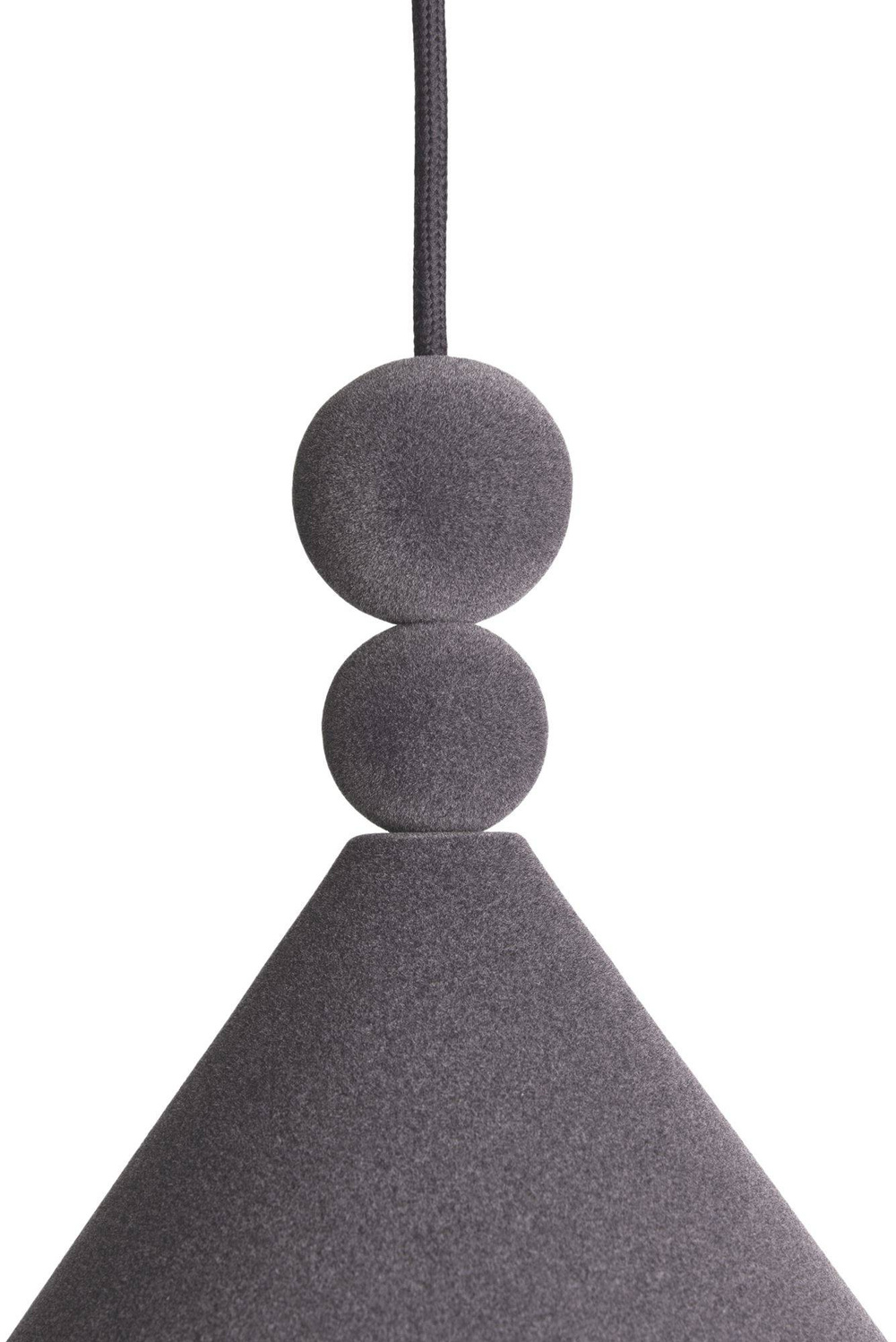 Loftlight :: Hängelampe aus Aluminium Konko Velvet Breite 45 cm grau