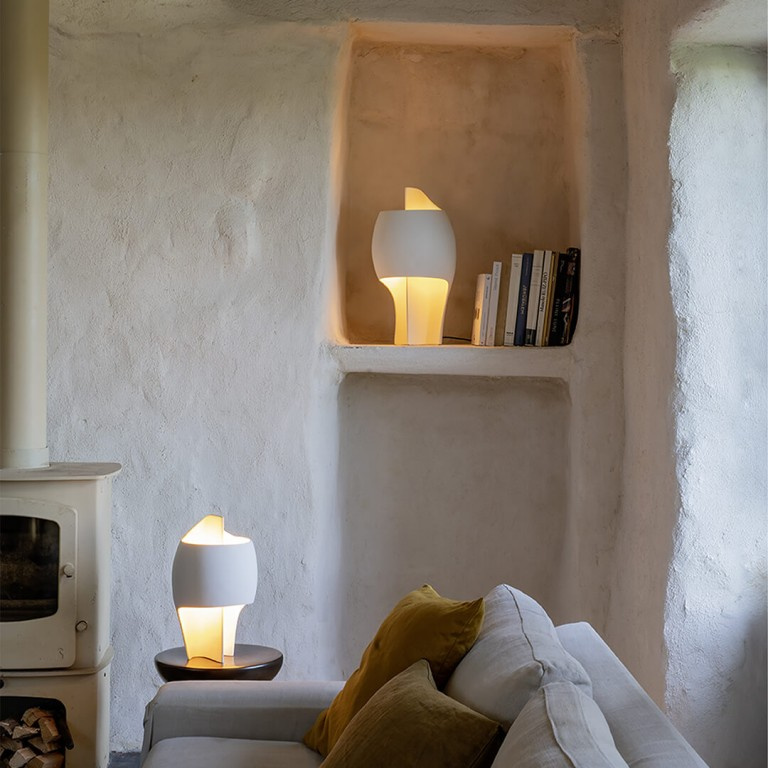 DCW :: Lampa biurkowa La Lampe B / Grande B wys. 51 cm biała