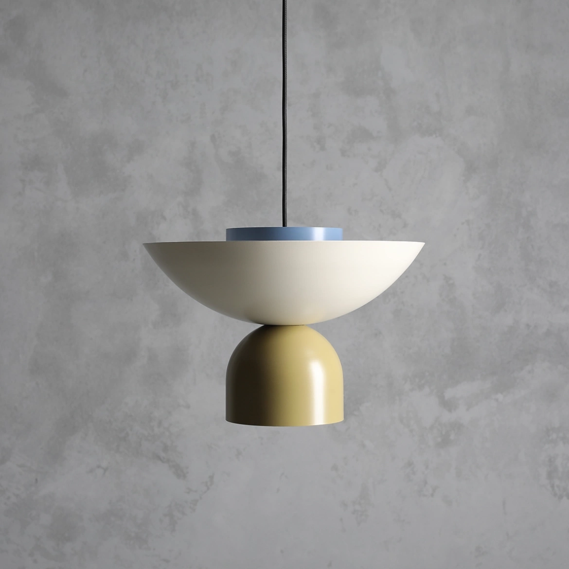 Artera :: Modular Scandinavian design pendant lamp ILIA Cream/Dusty Blue/Pistachio (dark)