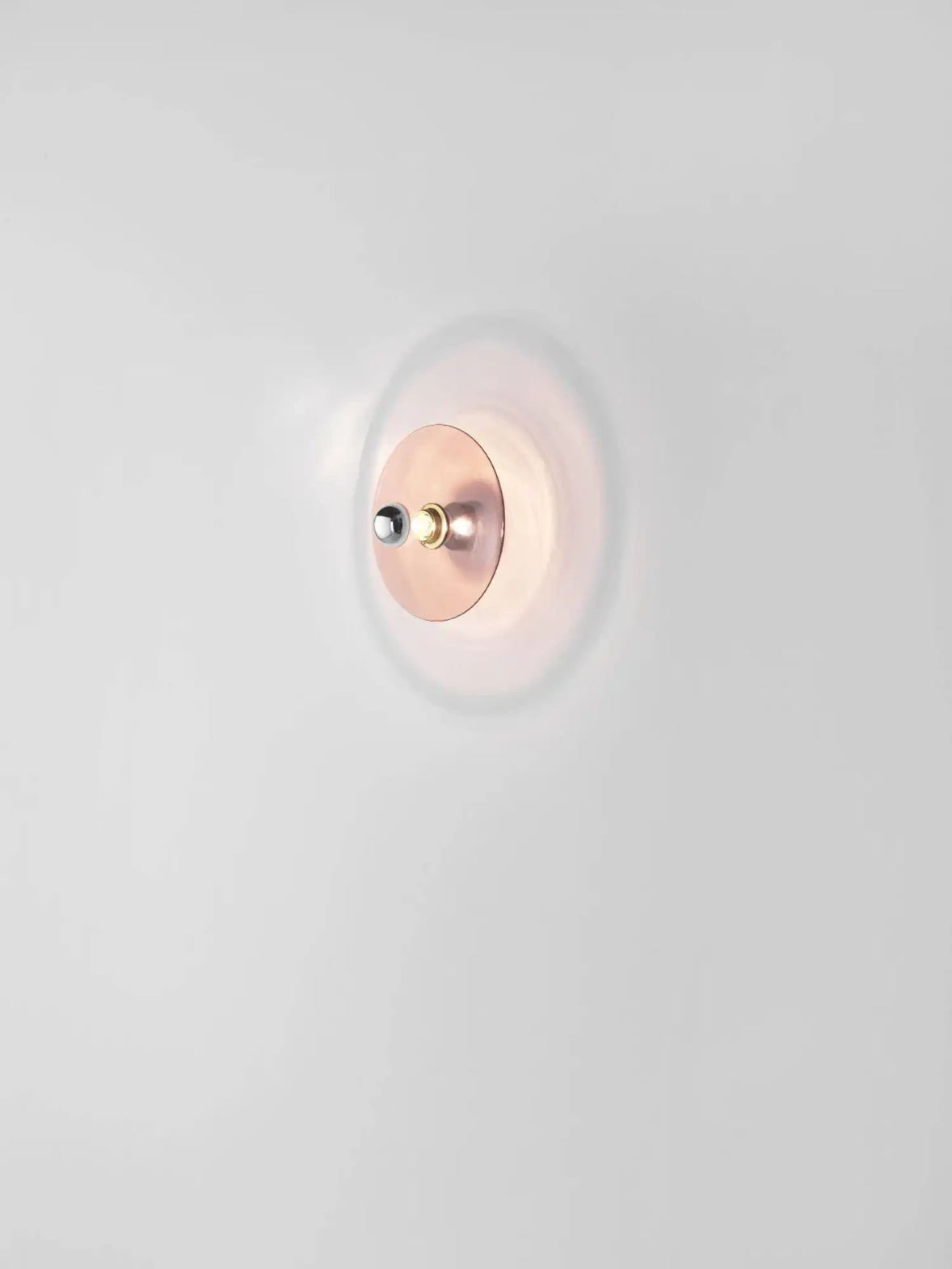 Aromas :: Lampa ścienna / kinkiet Fest śr. 25 cm różowe szkło/złoto