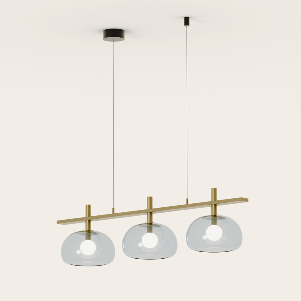 Aromas :: Lampa wisząca Cloud szer.110 cm złoty metal