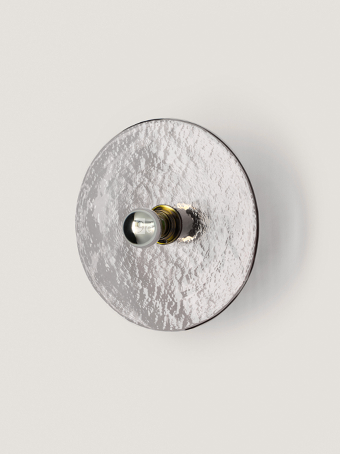Aromas :: Nold wall lamp / sconce diameter 30 cm transparent / gold metal