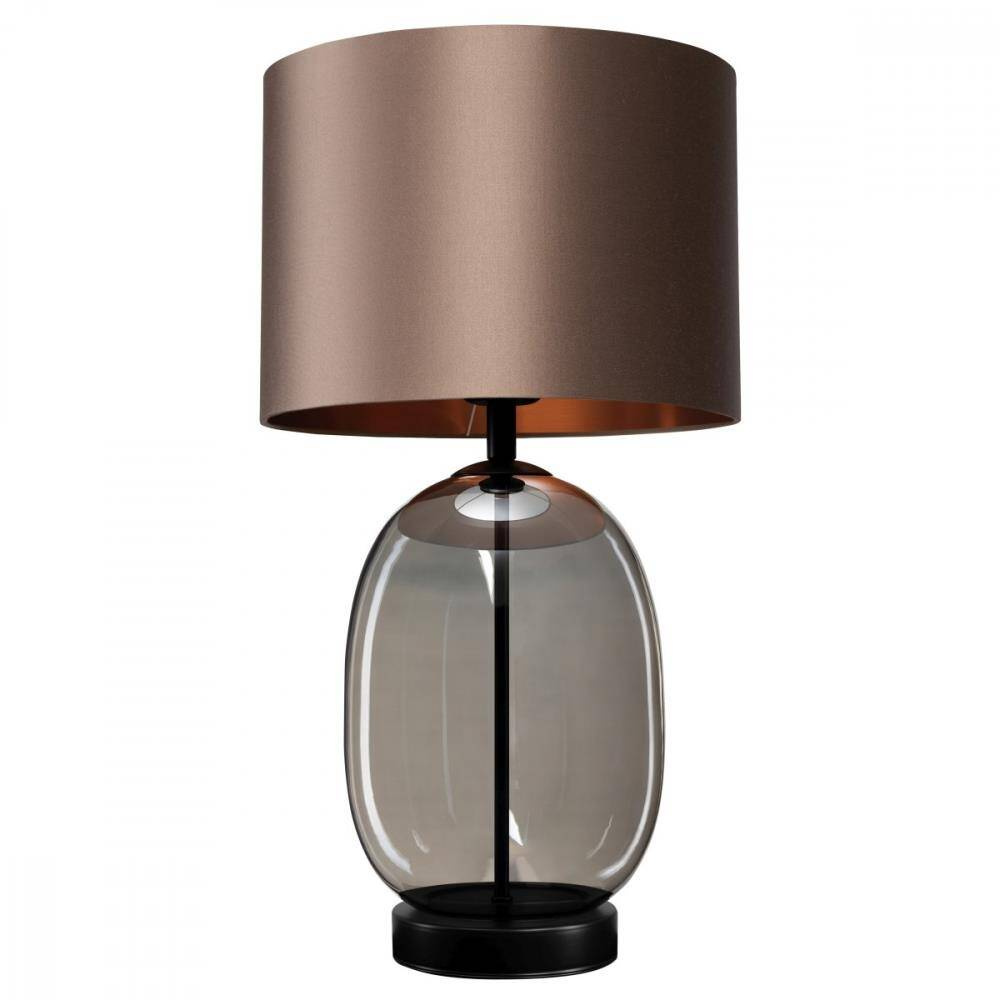 Kaspa :: Salvador Black table lamp, brown and black, height 55 cm