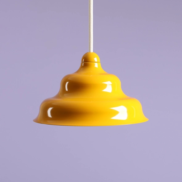 Artera :: Fala yellow hanging lamp, size S, diameter 17 cm