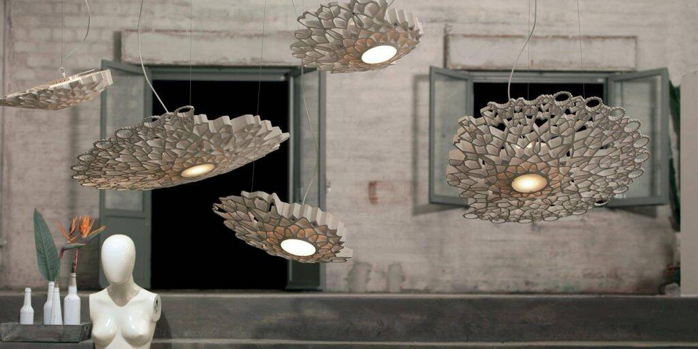 Karman :: Notredame hanging lamp, width 63 cm, white