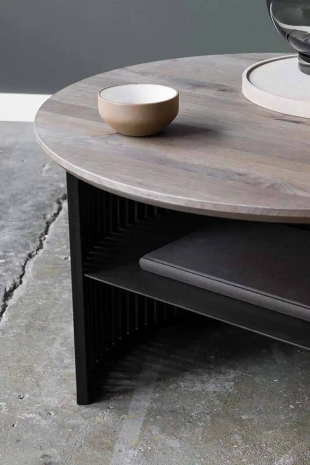 Loft Decora :: Cave mocha coffee table, natural, diameter 90 cm