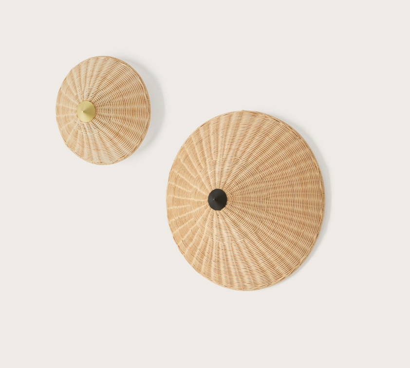 Aromas :: Wandleuchte/Wandleuchte aus Korbgeflecht Ibre, Durchmesser 30 cm