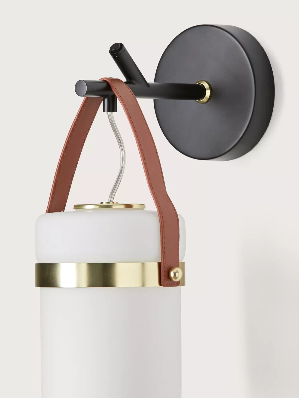 Aromas :: Lampa ścienna / kinkiet  Almon biały wys. 37,5 cm