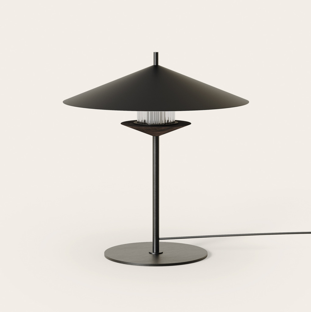 Aromas :: Lampa stołowa Gehit wys. 42,8 cm czarna 