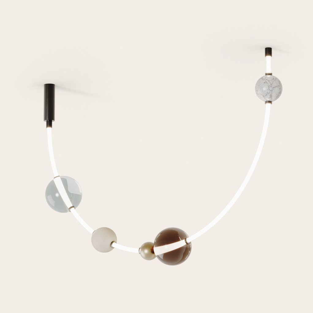 Aromas :: Lampa wisząca Yma Horizontal dł. 300 cm wielokolorowa