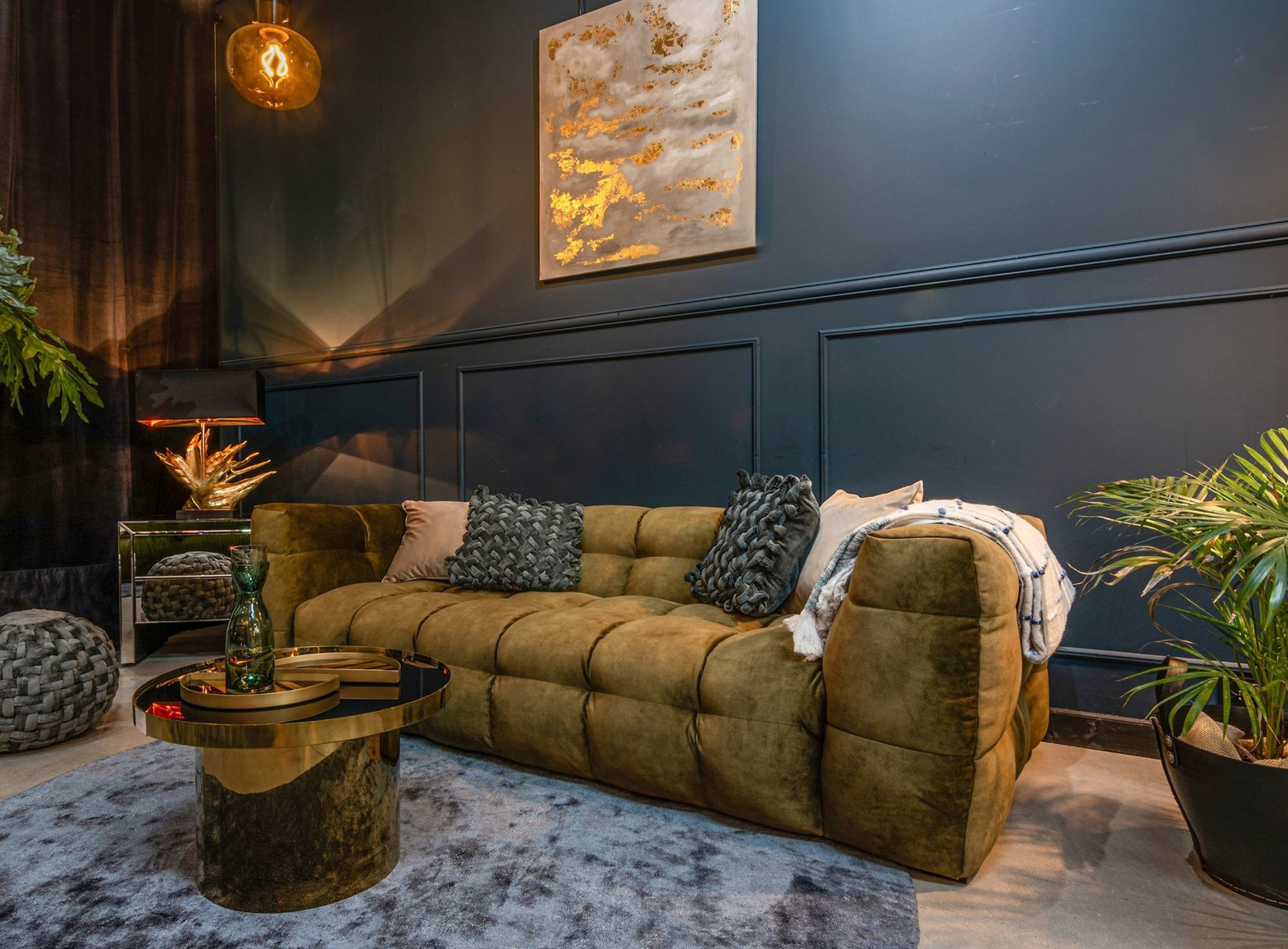 Nordic Line :: Sofa tapicerowana Michelle (dawniej Michelin) 3-osobowa zielona 236x68x105 cm