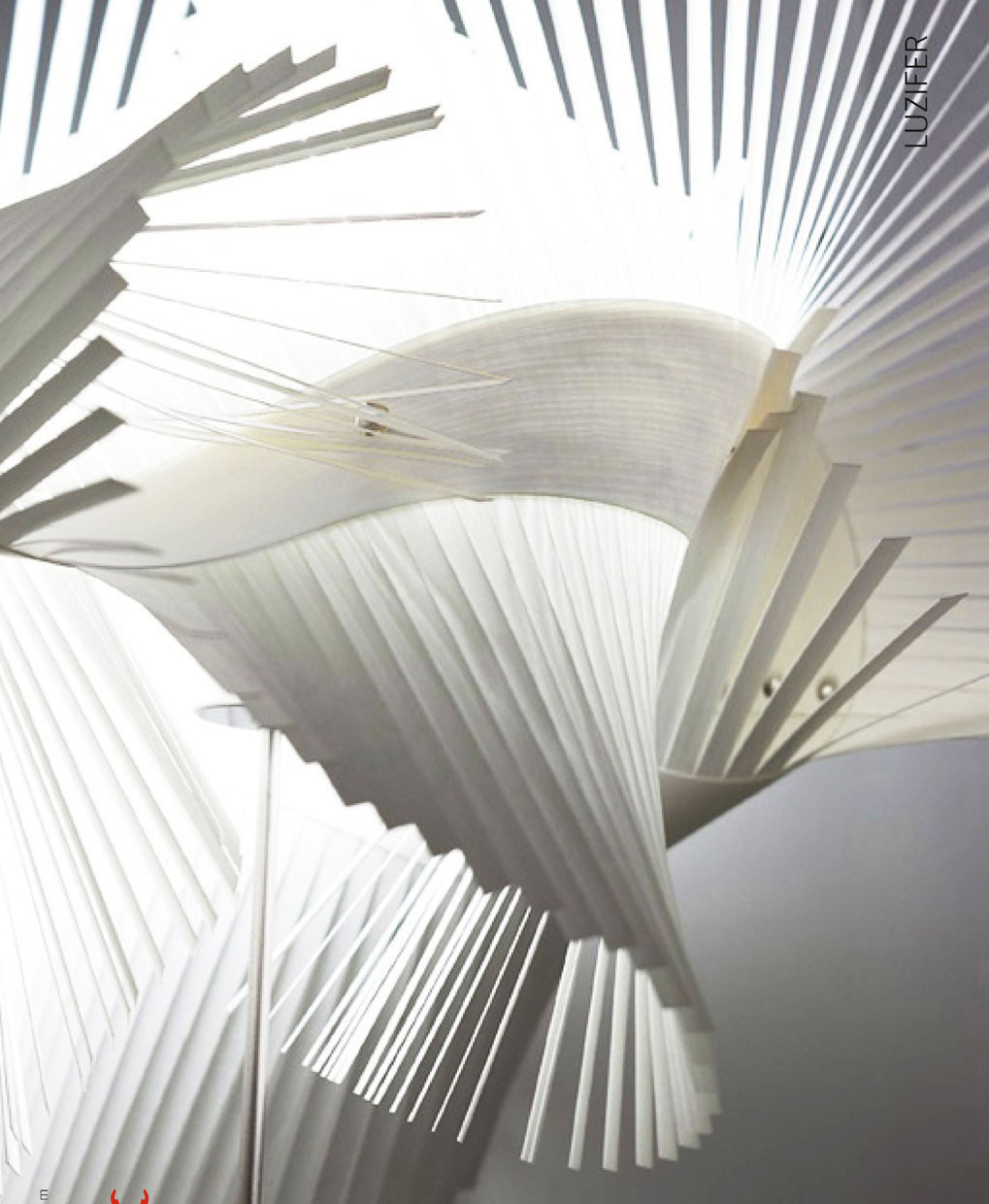 Lzf :: Hängelampe aus Holz Mini Mikado Durchmesser 70 cm weiß