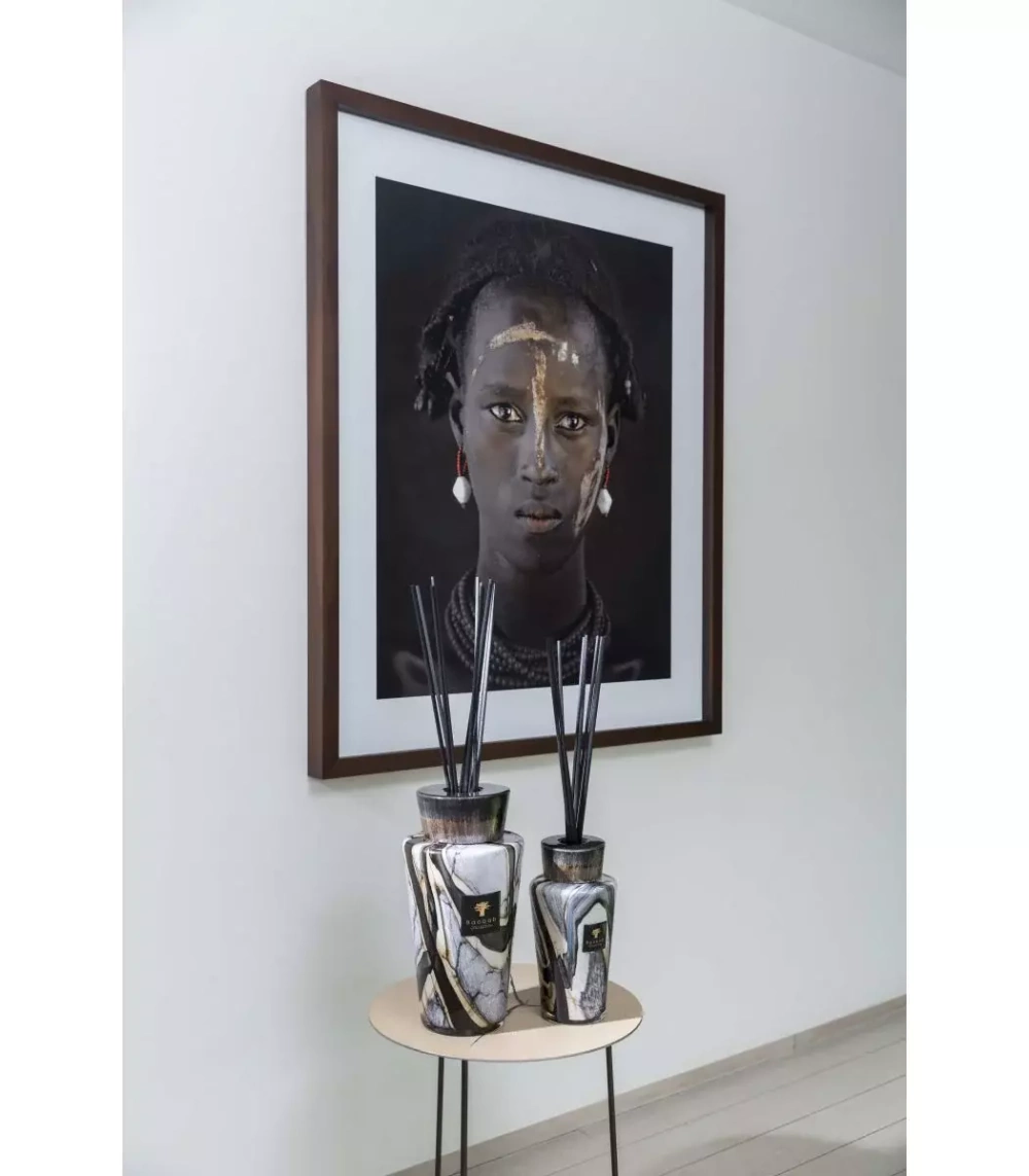 Baobab :: Luxus-Totemsteine, Marmor, Leder/Rose/Pflaumenduft