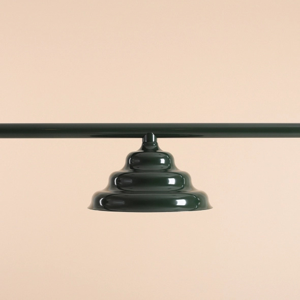 Artera :: Fala 3 hanging lamp, deep green, width 123 cm