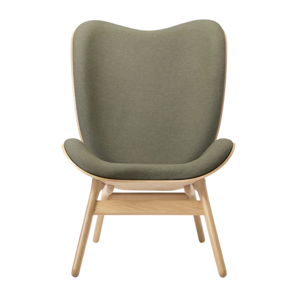 Aus der Ausstellung - UMAGE :: A Conversation Piece Polstersessel, grüne Eiche