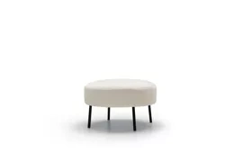 Sits :: Alex upholstered footstool/pouffe, diameter 64 cm