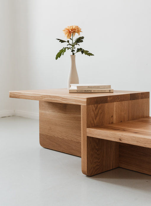 Hoom :: Duo oak coffee table, width 100 cm