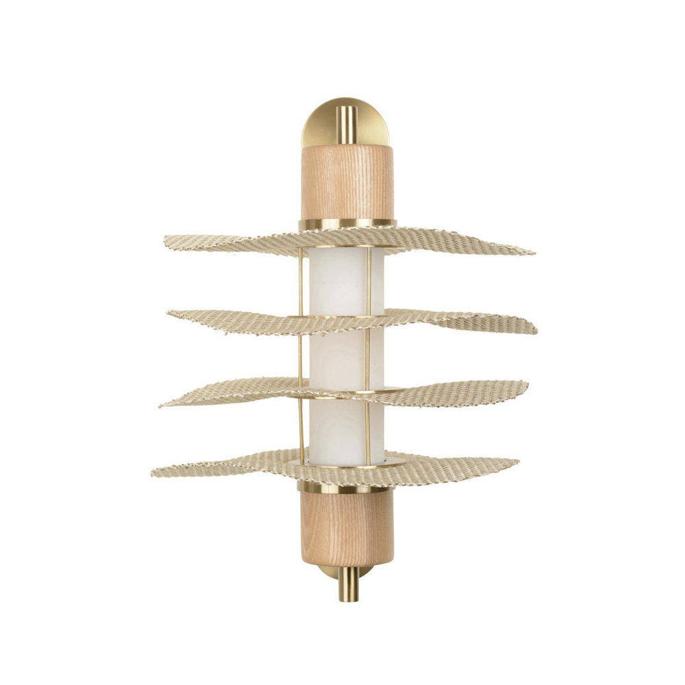 Market Set :: Wandlampe aus Holz Rivage Durchmesser 28 cm beige