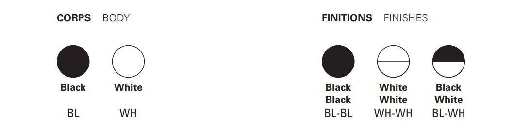 DCW:: Biny Bedside black wall lamp/sconce, width 27 cm