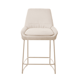 Mobitec :: Saga C25 upholstered bar stool / stool, height 96 cm, gray, metal legs