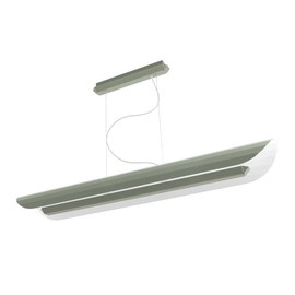 Kaspa :: Apolin linear pendant lamp, width 120 cm, sage
