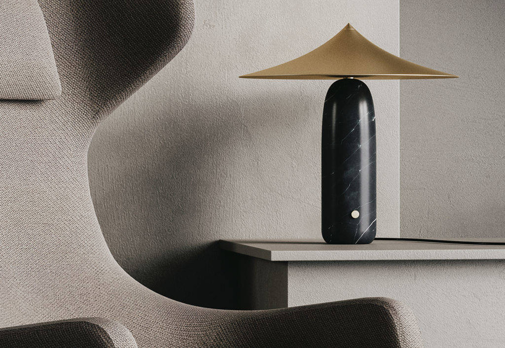 Aromas :: Table lamp Kine black H: 40 cm