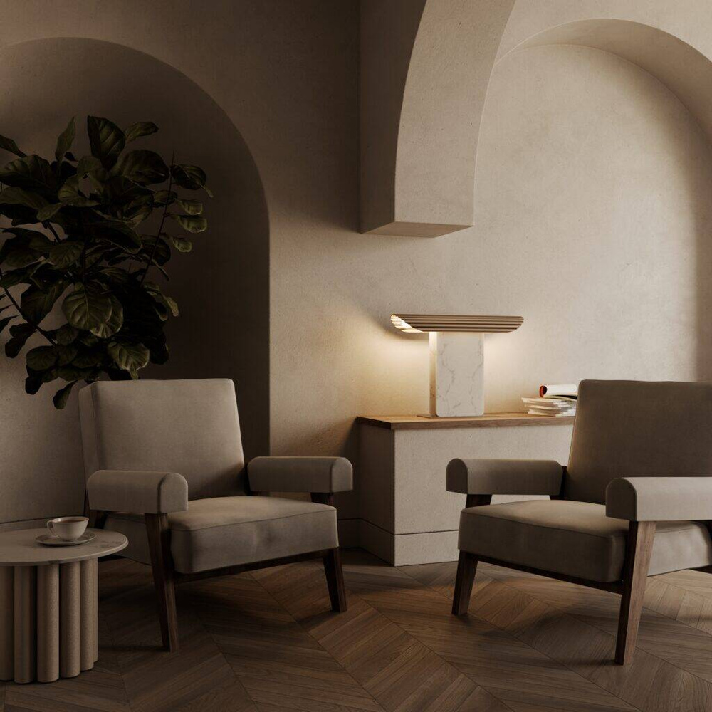 Aromas :: Hold table lamp, height 47 cm, marble black