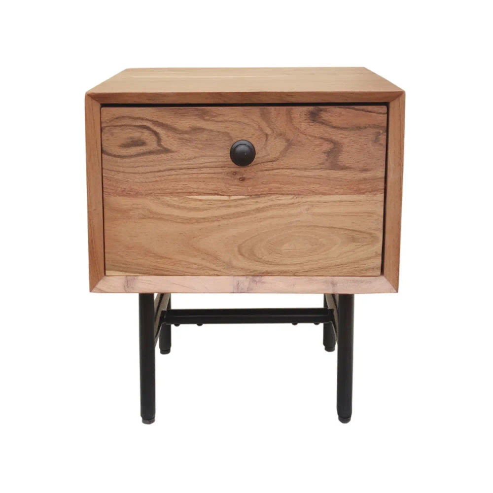 TABLE4U :: Nachttisch aus Holz Mirek Nacht 40x30x45 akazie