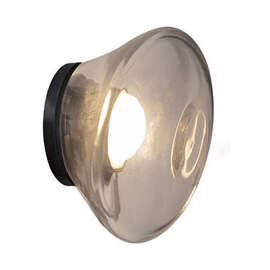 Karman :: Agua Außenwandleuchte / Wandleuchte, Durchmesser 13 cm, transparent