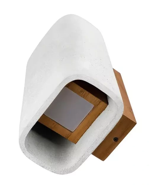 LOFTLIGHT :: ConTeak wall lamp / sconce, gray, height 23.5 cm