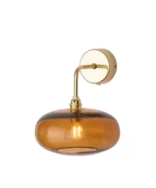 Aus der Ausstellung - EBB & FLOW :: Horizon Toast goldene Wandleuchte/Wandleuchte, Schirmdurchmesser 21 cm, Größe S