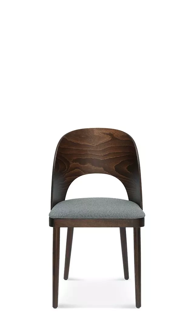 Fameg :: Avola wooden chair, dark walnut, Crown fabric 37