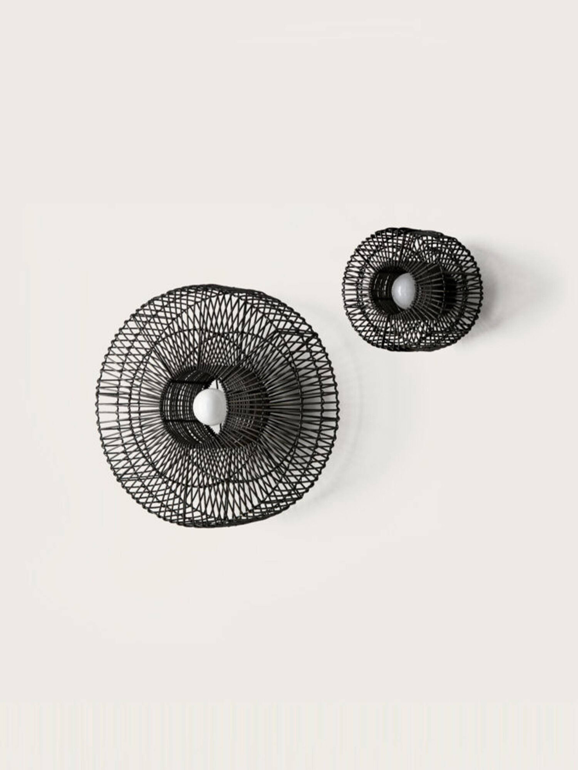 Aromas :: Hedula wall lamp/sconce diameter 60 cm black