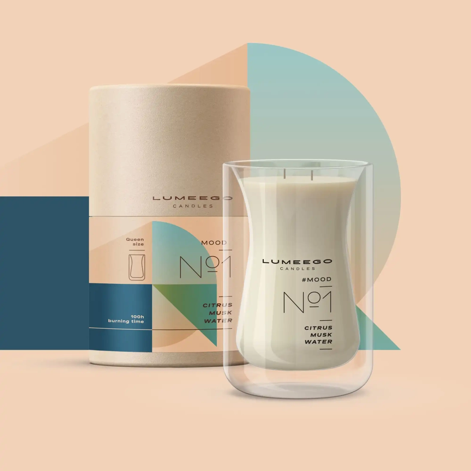 Lumeego :: Candle Queen WAVE L (scent your choice)