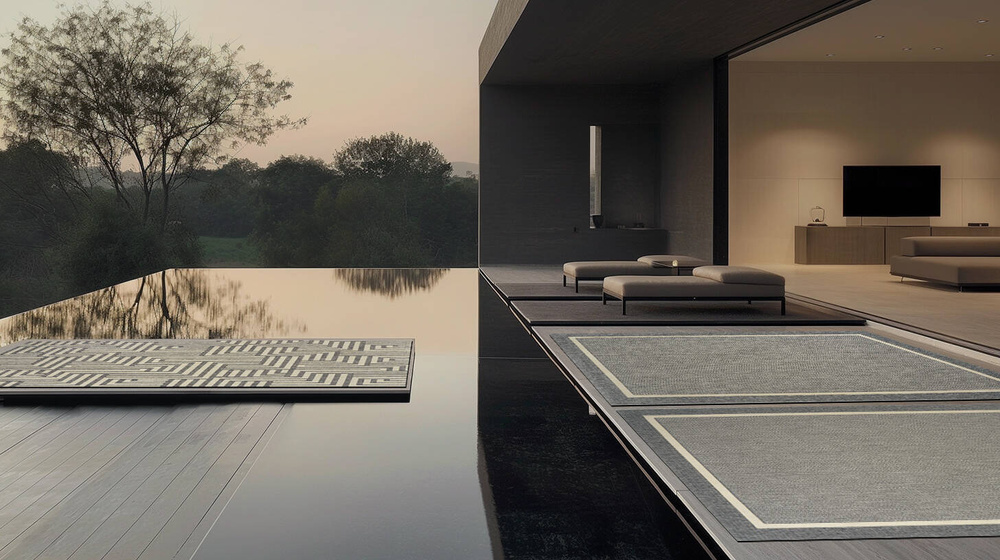 Carpet Decor :: Manana Beige and Gray Outdoor Rug