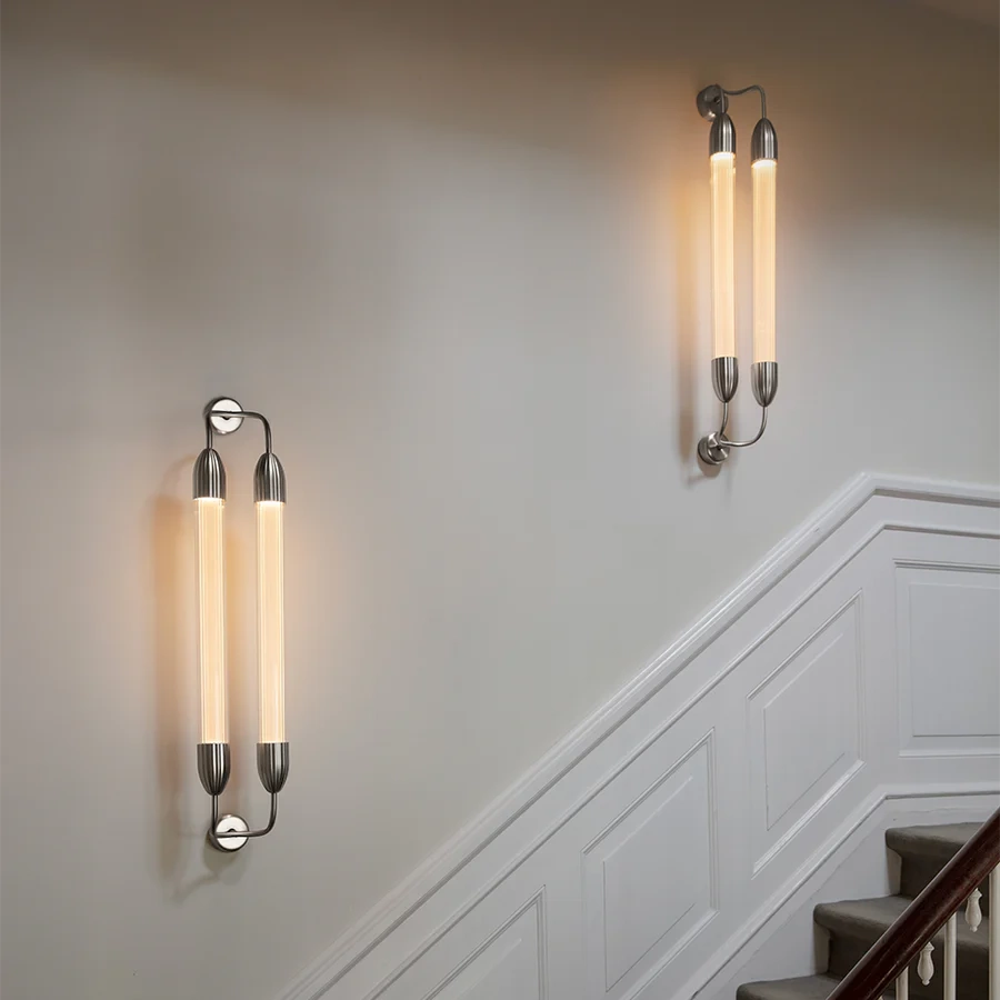 Umage :: Lemon Squeeze Double Long wall lamp / sconce, height 94 cm, polished steel
