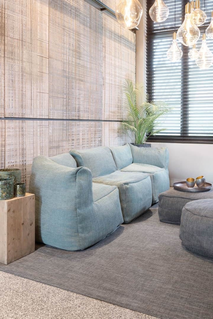 Roolf Living :: Ecksofa / Ecke gepolstert Club Corner Extra Large schwarz