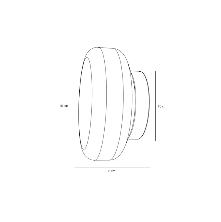 Artera :: Bonbon Almond Opal Wandleuchte / Wandleuchter Größe S