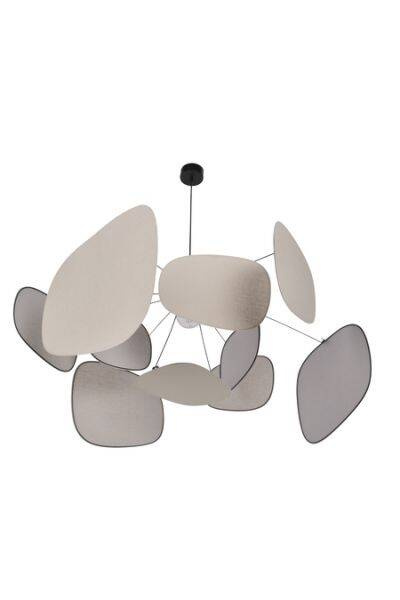 Market Set :: Screen 70's hanging lamp, diameter 110 cm, size L, linen