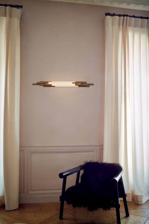DCW :: Org white and gold wall lamp, height 105 cm