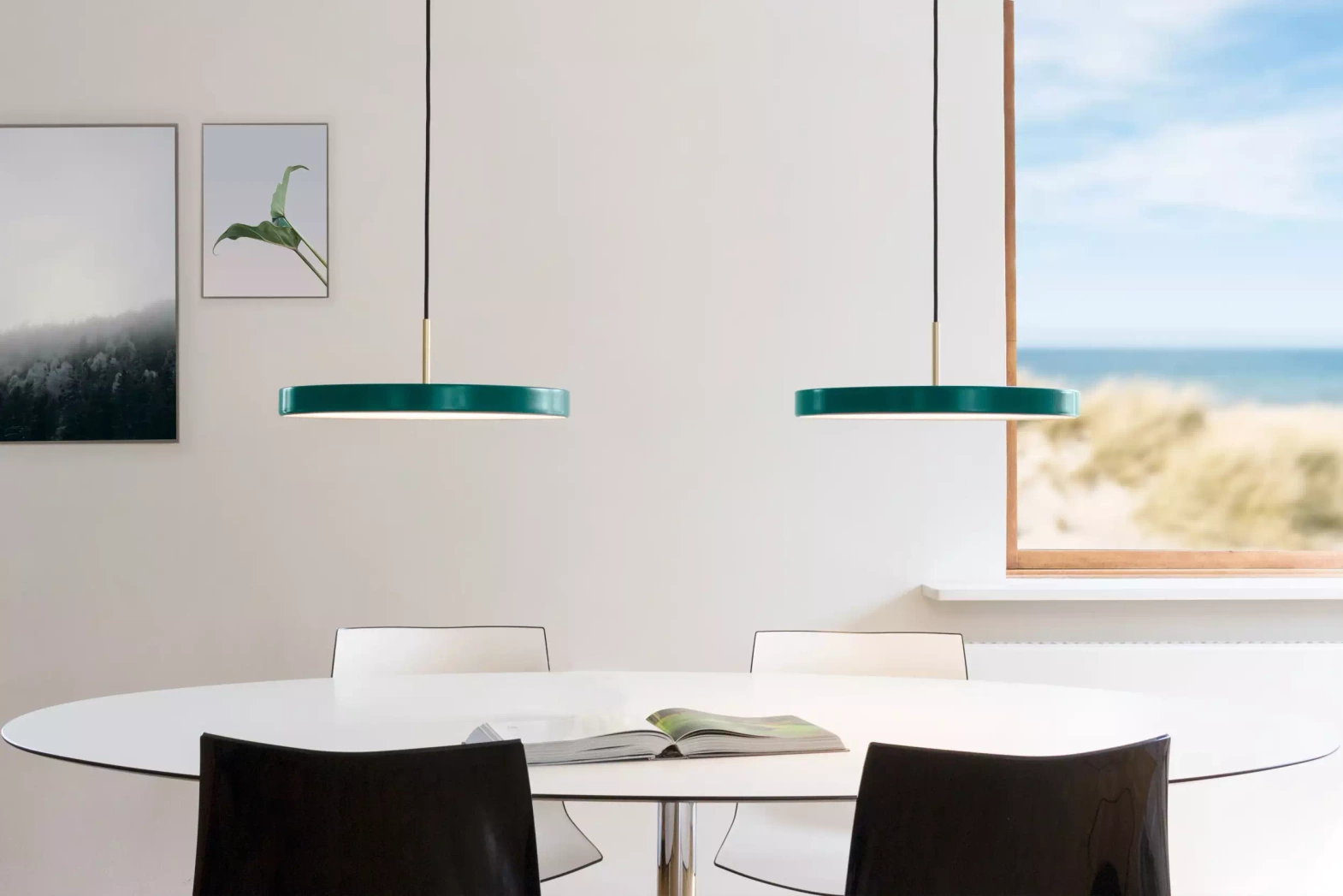Umage :: Asteria Mini green hanging lamp, diameter 31 cm