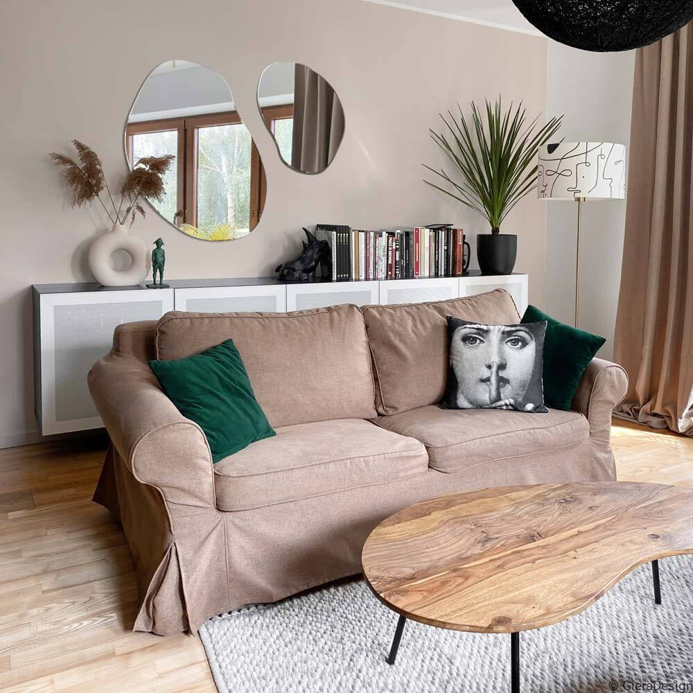 Giera Design :: Plama mirror no. 3 with an organic shape, width 60 cm