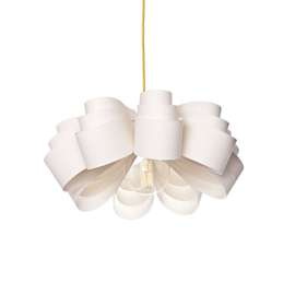 Loftlight :: Hängelampe aus Cellulose Fiora Breite 50 cm weiß