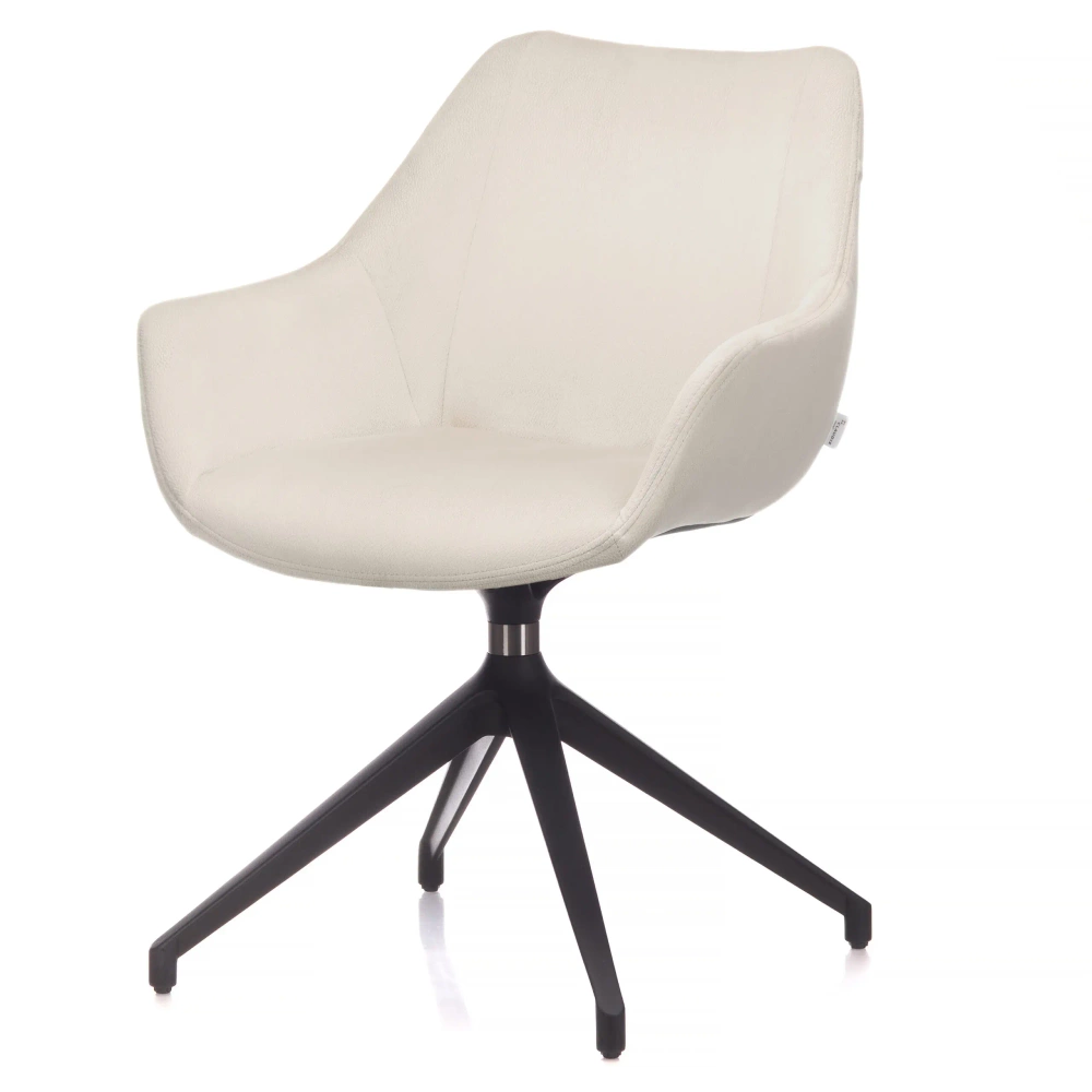 Claudie :: Simon upholstered chair with armrests, color to choose, width 61.5 cm