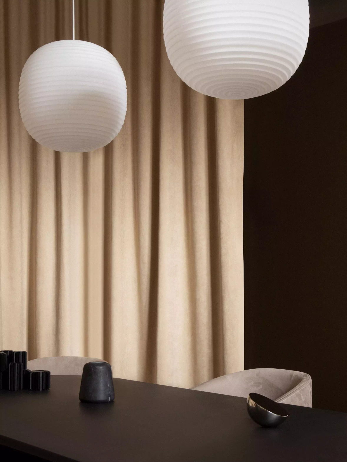 New Works :: Hanging lamp Lantern white dia. 30 cm