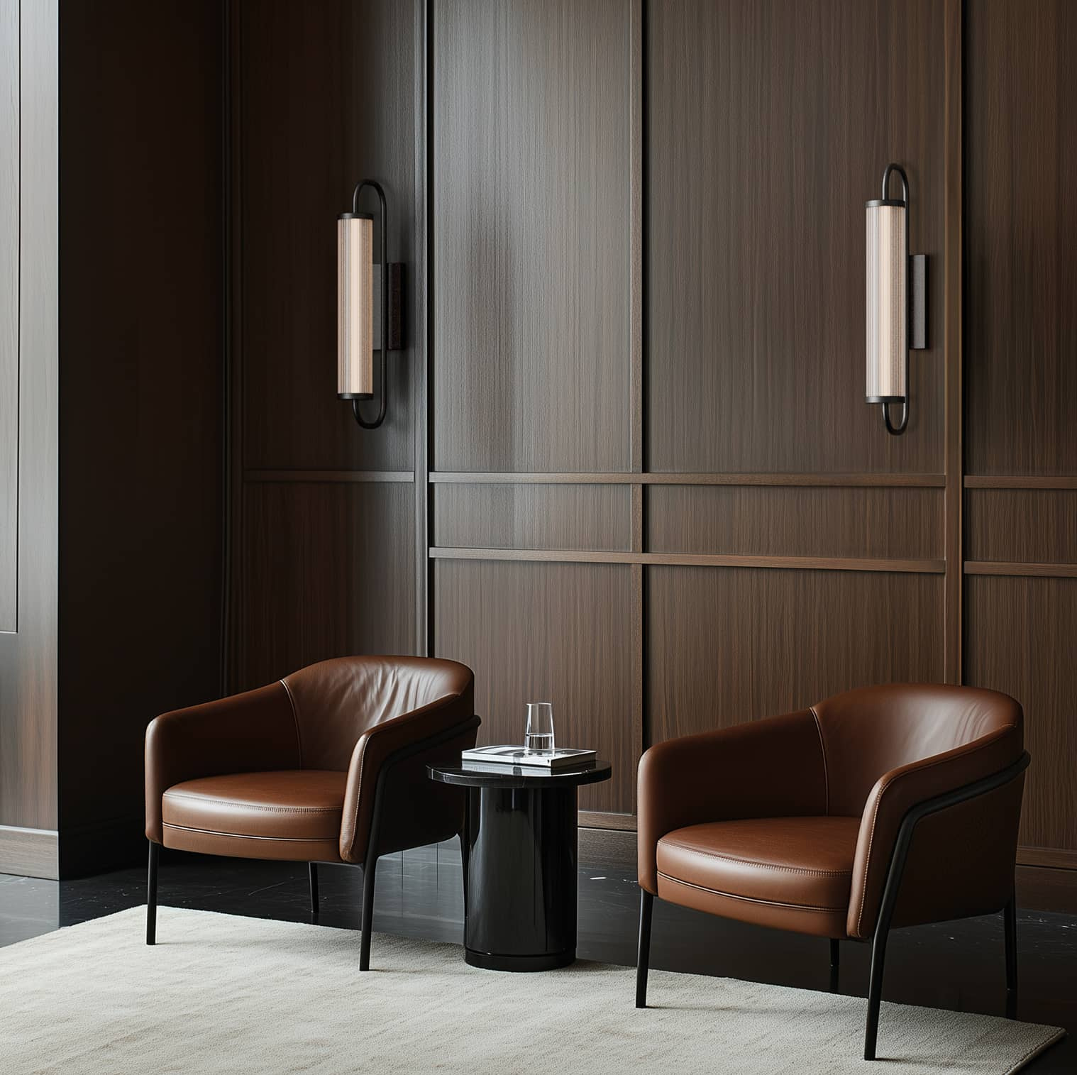 Wandleuchte / Wandleuchter Ison Höhe 43 cm Nickel