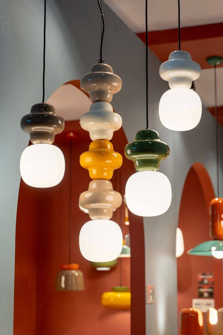 Ferroluce :: Copacabana pendant lamp, diameter 17 cm, ceramic, sage