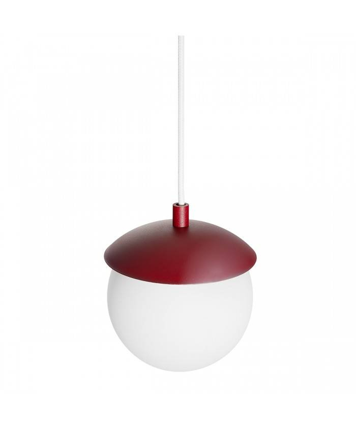 Ummo :: Kuul F hanging lamp, burgundy, diameter 15 cm