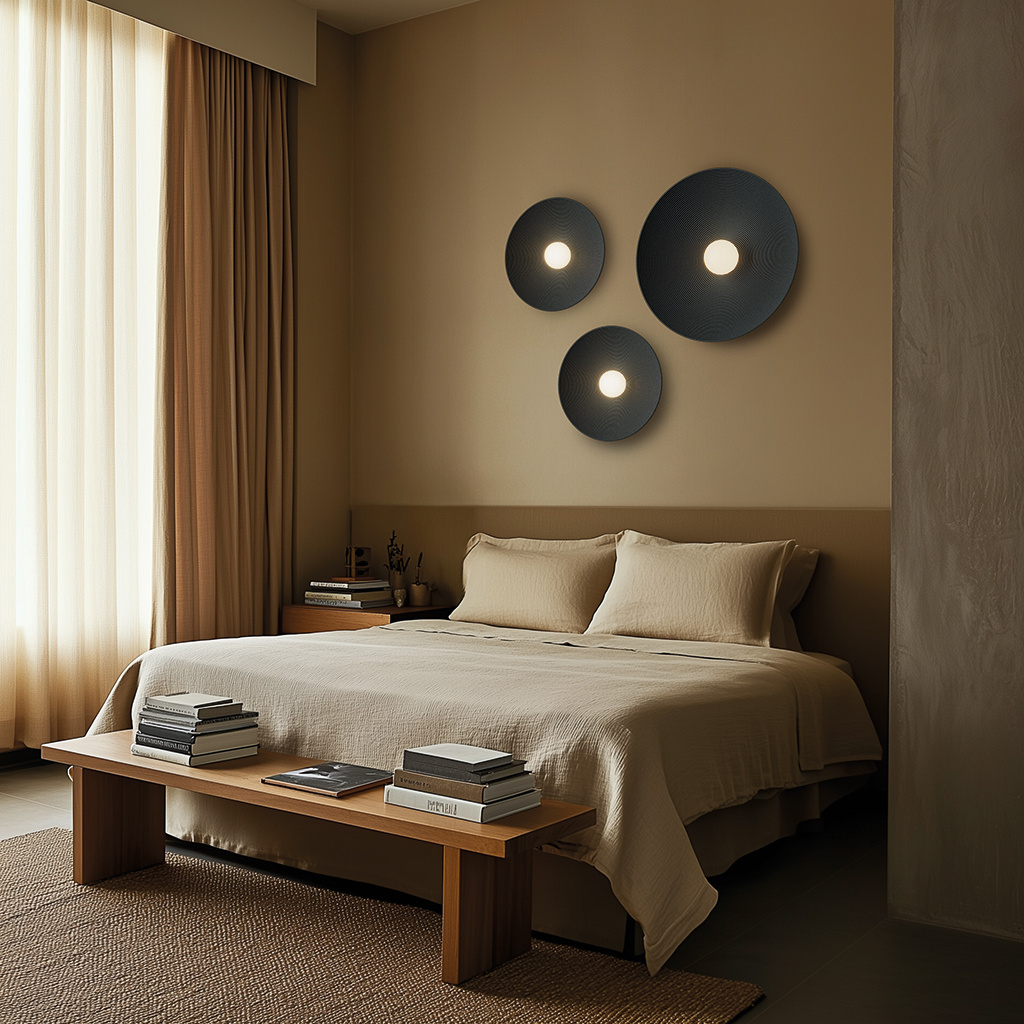 Aromas :: Lampa ścienna / kinkiet Dana śr. 35 cm kolor dark auburn