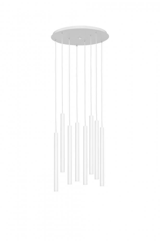 Kaspa :: Roll 8 New Hängeleuchte, Durchmesser 48 cm, weiß